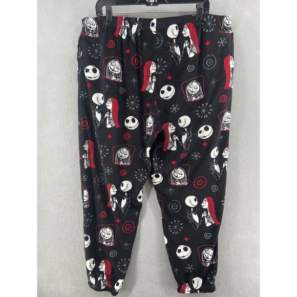 Disney The Nightmare Before Christmas Pajama Pants Womens Sz 2X Fleece Pockets - Picture 9 of 11